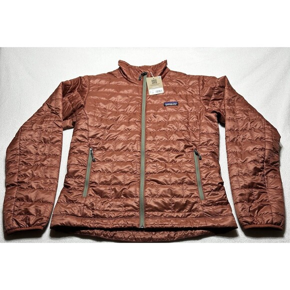 Patagonia Mens Nano Puff Lightweight Jacket Burl Red Size Small 84212 NWT New
